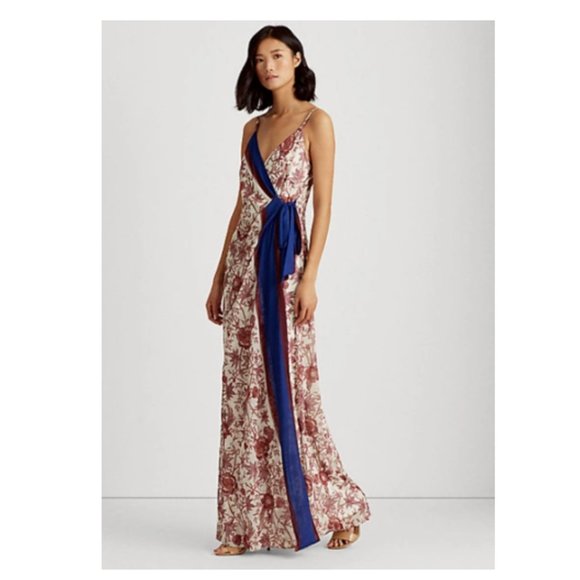 LAUREN RALPH LAUREN Georgette Sleeveless Gown | Size 2 - Picture 1 of 5